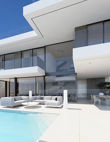 Уникальная вилла с потрясающими видами на море в Сьерра Кортина